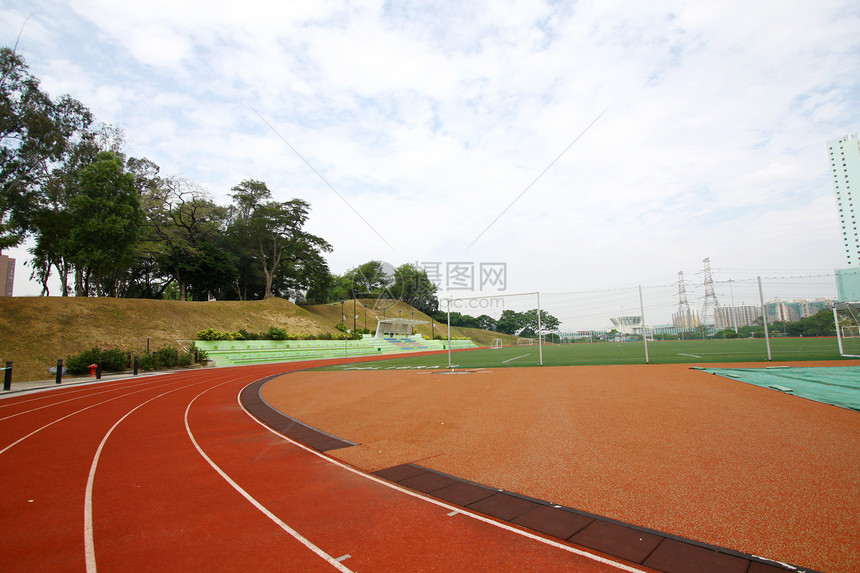 运行音轨摘要视图棒球游戏跑步运动课程运动员赛马场圆顶场地曲线图片