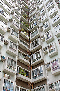 香港住宅区民众形状市中心土地房子住房压力建筑城市正方形背景图片