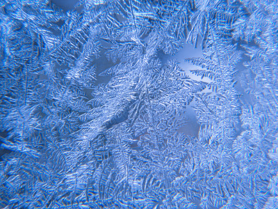 冰花宏观雪花霜花天气雾凇季节霜露窗户冻结玻璃背景图片