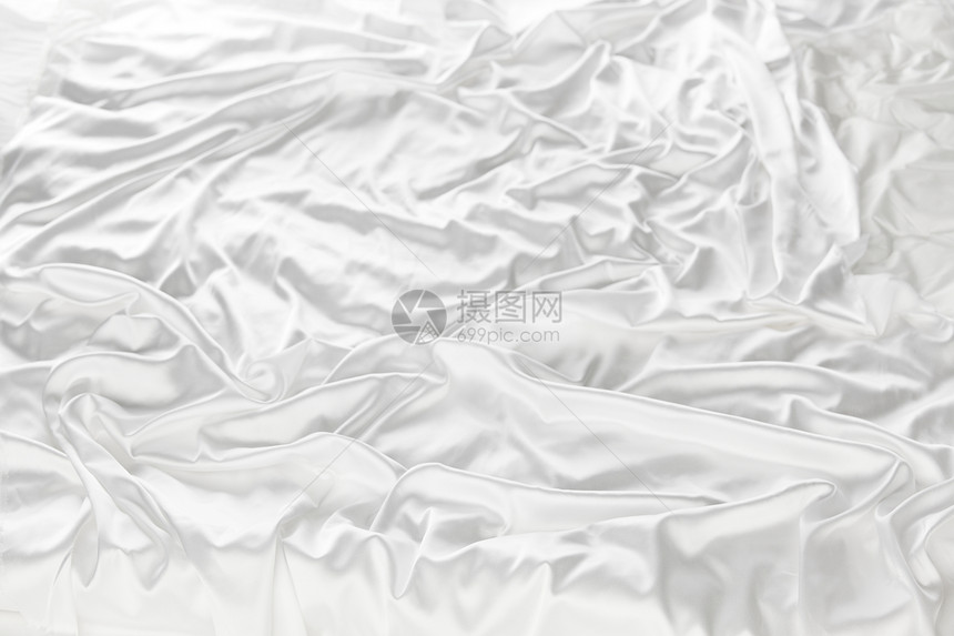 白丝海浪织物艺术投标纺织品帆布布料衣服新娘折痕图片