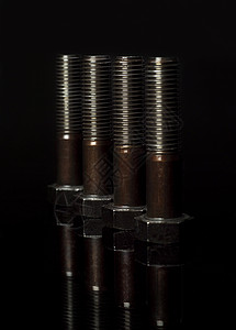 螺旋工具扳手功能辅助团结建造六边形黑色金属物体高清图片