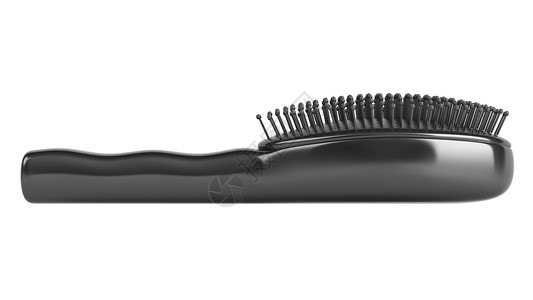 黑梳子护理灰色黑色刷子理发金子工具梳理造型理发店背景图片