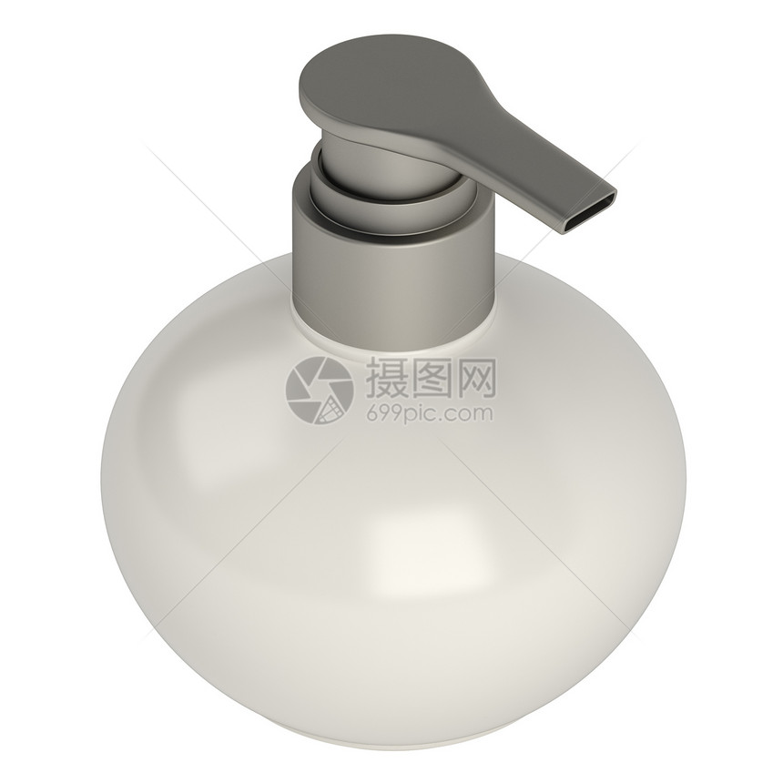 圆圆肥皂瓶打扫空白头发治疗凝胶瓶子管子淋浴液体产品图片