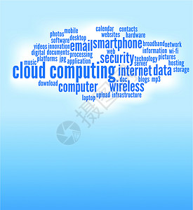 云计算商业服务器电脑网络插图技术软件贮存互联网硬件背景图片