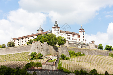 林登贝格德国巴伐利亚Wurzburg世界遗产据点历史外观地标景点壁垒历史性旅行世界背景