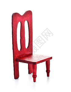 玩具家具 椅子玩物红色白色棕色木头座位照片休息背景图片