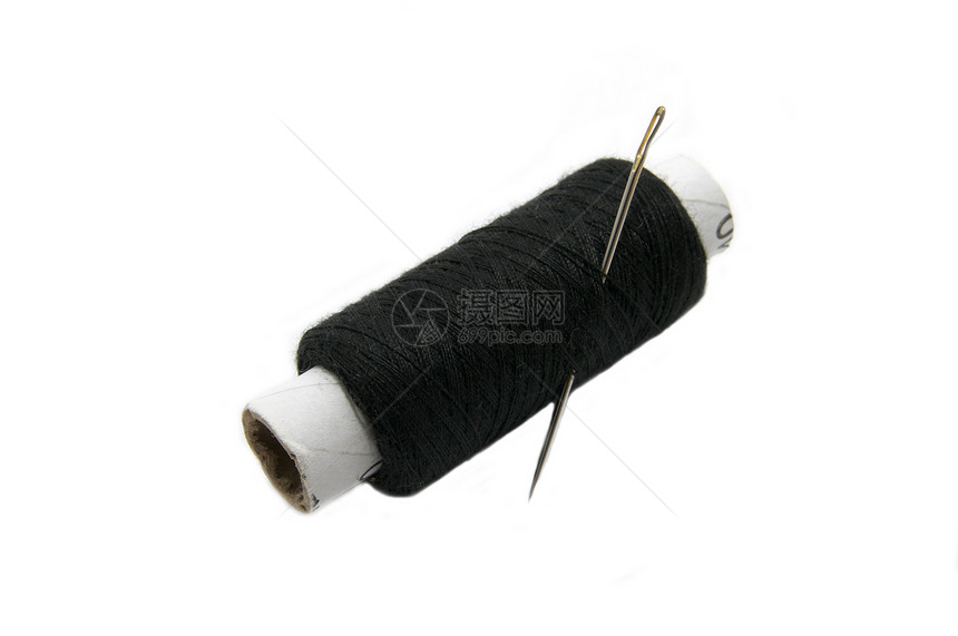 针线和线闲暇金属细绳裁缝工具物品白色针线活维修卷轴图片