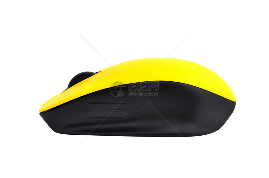 无无线滑鼠涂胶技术光学按钮配饰老鼠车轮乐器黄色橡皮图片