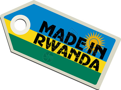 卢旺达制造的病媒标签背景图片