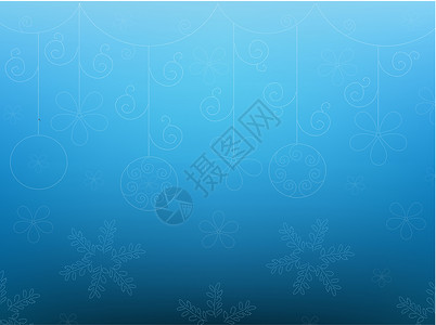 冬季背景卷轴白色蓝色雪花背景图片