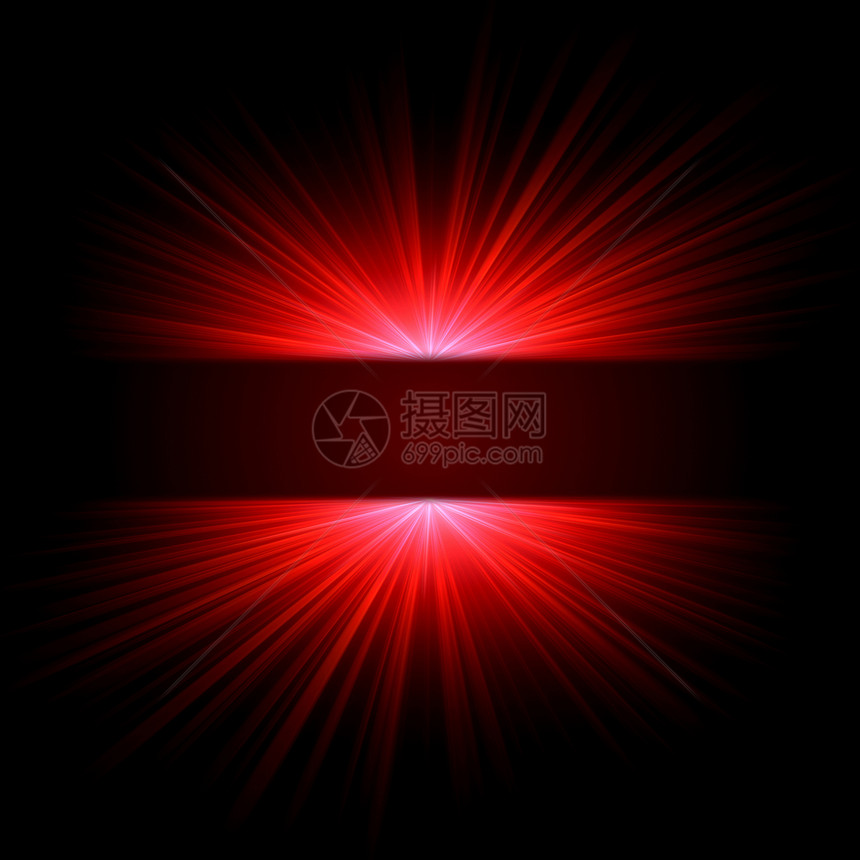 红光灯微光射线魔法辐射插图镜片辉光光泽中心耀斑图片