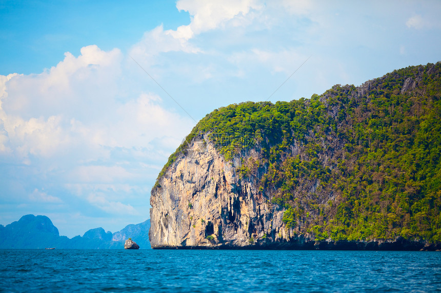 安达曼海群岛岩石娱乐反射海景山峰情调旅行假期异国蓝色图片