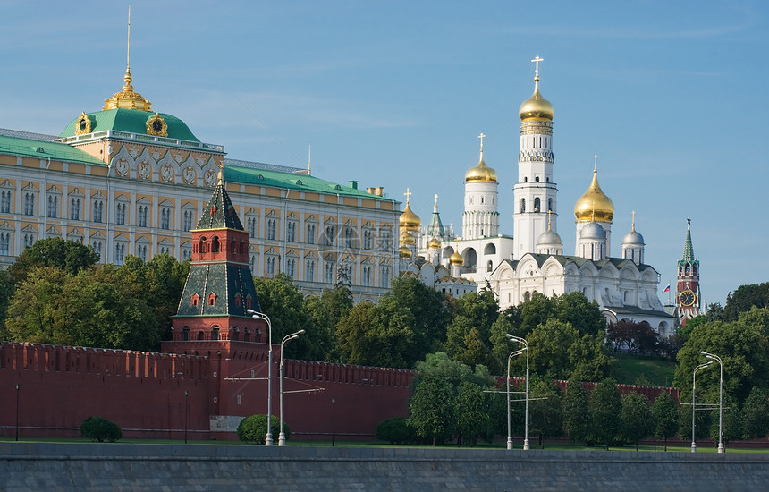 莫斯科克里姆林宫地标景观建筑学教会文化历史建筑首都城市大教堂图片