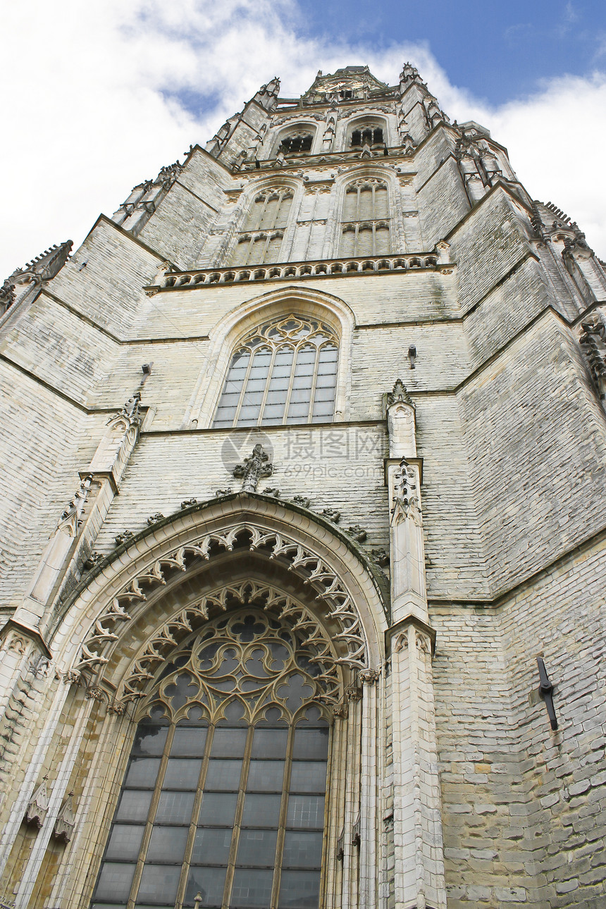 荷兰布拉班特省布雷达教堂Brabant中心精神宗教教堂建筑大教堂天空历史性历史旅行图片