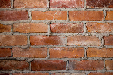 砖墙壁水泥水平房子砂浆砖墙岩石棕色砖块石头结构背景图片