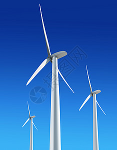 白风涡轮机气候白色轮机资源力量涡轮车站旋转风车全球活力高清图片素材