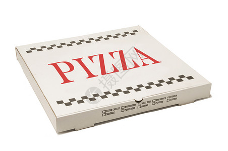 披萨交货盒主食纸板膳食食物营养包装馅饼背景图片