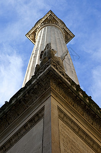 伦敦的纪念碑柱子历史旅行国标观光景点地标大火旅游高清图片