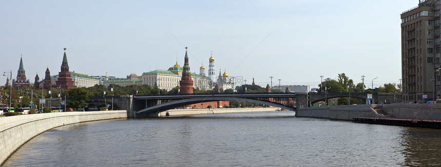 克里姆林宫和莫斯科河观光景点大教堂历史城市首都堡垒旅行地标图片
