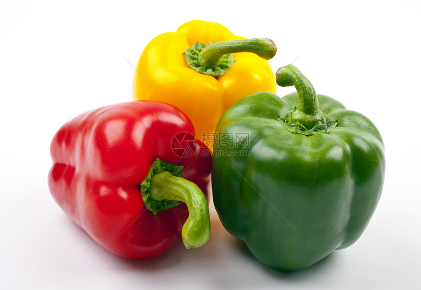 红 绿和黄胡椒蔬菜好处红色黄色胡椒食物绿色生活营养吹笛者图片
