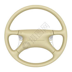 方向轮喇叭汽车空气皮革插图驾驶车辆圆形褐色按钮背景图片