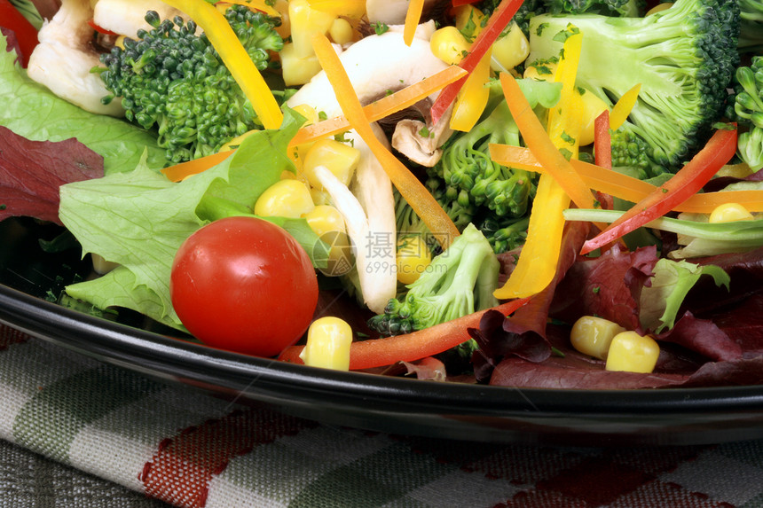 健康有机沙拉餐厅菠菜维生素绿色蔬菜黄瓜杂货黑色饮食市场图片