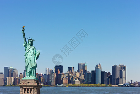 纽约配有 自由法 的天线背景图片