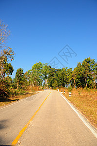 泰国 泰国 通往山区的公路背景图片