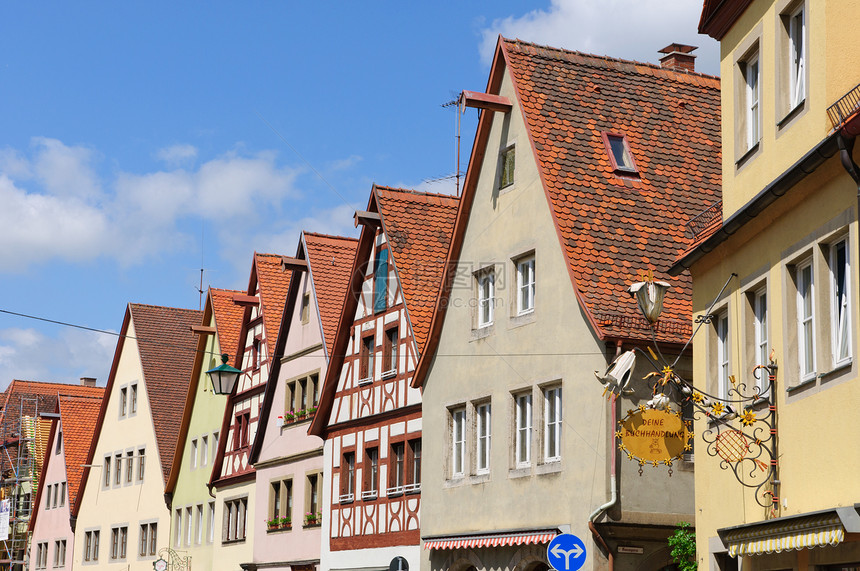 德国观光城市古迹大街街道文化遗产房屋旅行建筑旅游图片