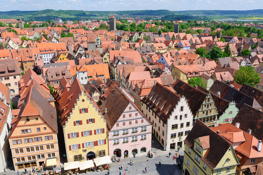 德国文化遗产都市景观观光旅游之路城市历史鹅卵石天空图片