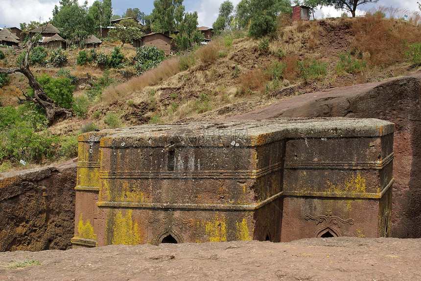 埃塞俄比亚的教堂考古学纪念碑城市石头宗教考古建筑学图片