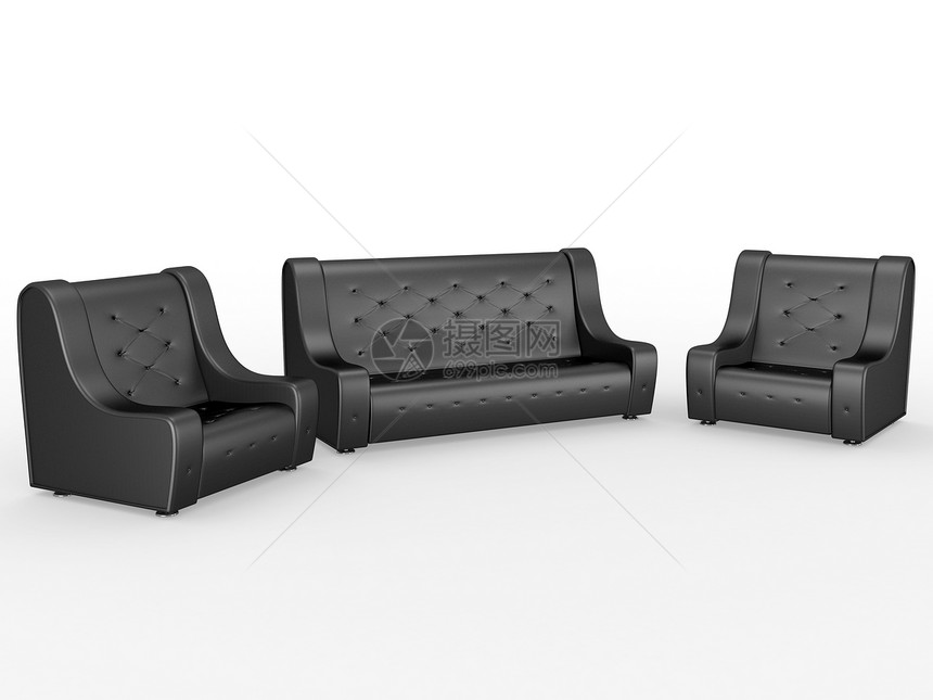沙发和扶助椅长椅椅子软垫皮革扶手椅装饰闲暇房子合金装潢图片