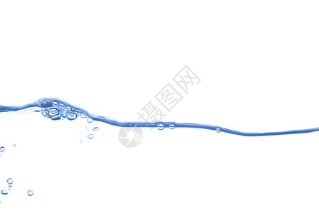 孤立水流白色气泡液体温泉波纹活力蓝色流动飞溅背景图片