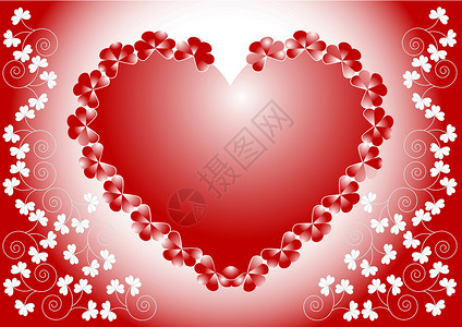 爱之宣言插图标题情人坡度鱼片财富婚礼空白欲望红色背景图片