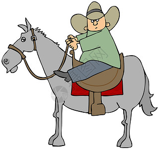 骑马的男孩插图毯子鬃毛尾巴动物男性统治卡通片孩子背景图片