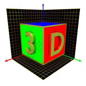 三维坐标3D 立方体渠道投影网络展示飞机技术宇宙视频造型监视器背景