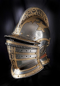 铁头盔骑士比赛铆钉金属传统背景图片