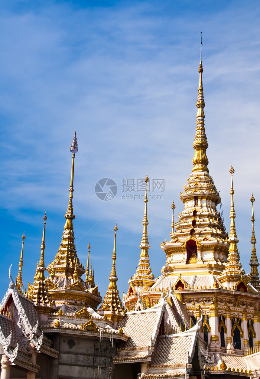 泰国寺庙信仰格式雕塑白色文化家具国家宗教图片