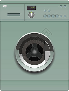 洗衣机家务器具浴室家庭插图设备洗衣店电子产品电子背景图片