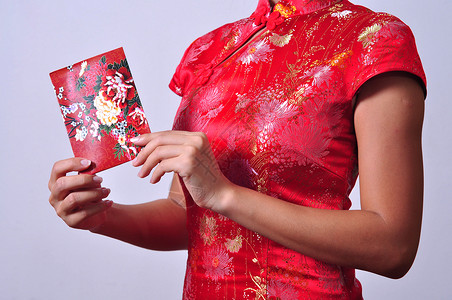 中国女孩戏服成人季节服装庆典旗袍女士传统新年多样性背景图片