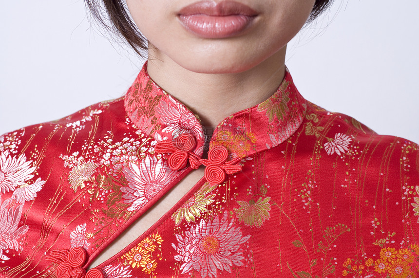成山姿势女士传统女性节日季节裙子文化手势新年图片