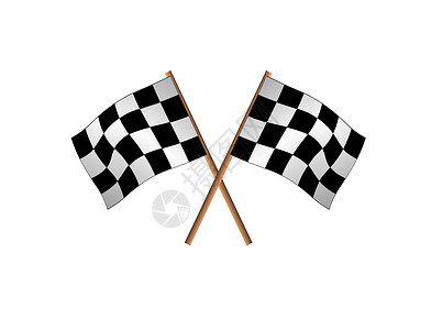 黑白旗帜赛旗锦标赛检查精加工旗帜象征赛车速度背景