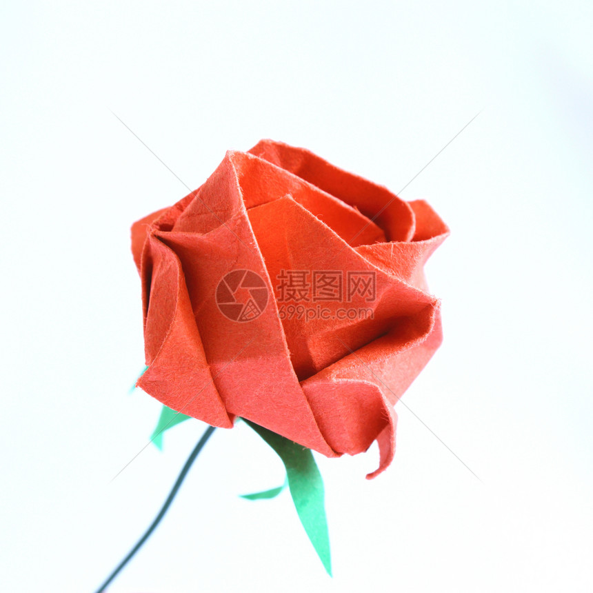 折纸红玫瑰图片