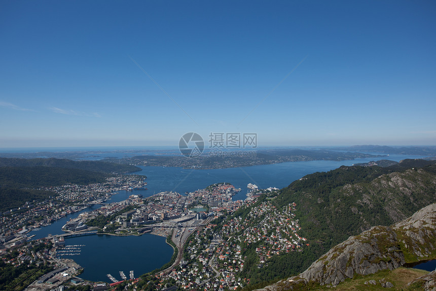 照片来自挪威卑尔根港口旅游目的地游客蓝色天空文化图片