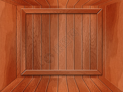 空木木房 以石板风格棕色木头黑色空白地面房间空的高清图片素材