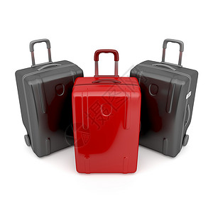 差异概念旅游轮子塑料黑色假期商业旅行红色锁定领导者背景图片