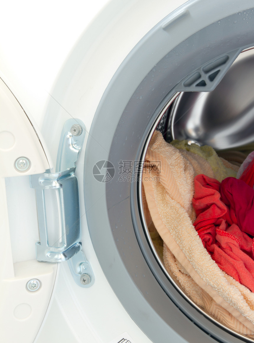 洗涤机机服装棉布机器毛巾家务电子产品家庭按钮前端圆圈图片