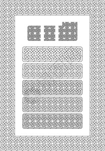 飞檐画壁2007年老寺庙外的格鲁吉亚结节装饰边界框架石头风格建筑学壁架飞檐建筑壁画镂空插画