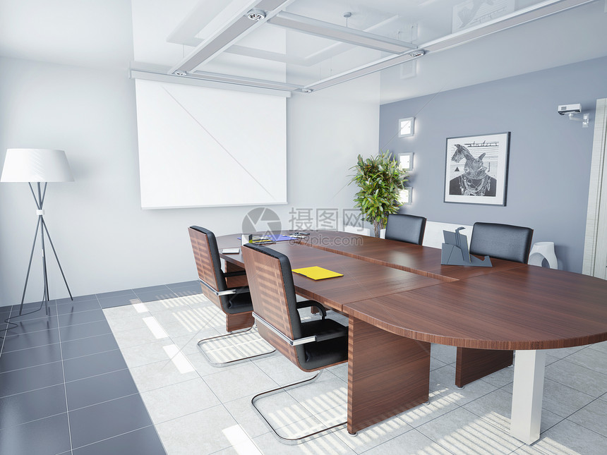 办公室内习俗水平公司家具建筑学地面屏幕椅子框架会议图片