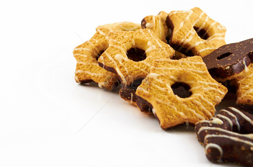 饼干小吃奶油状巧克力食物棕色产品乳白色可可早餐星星图片